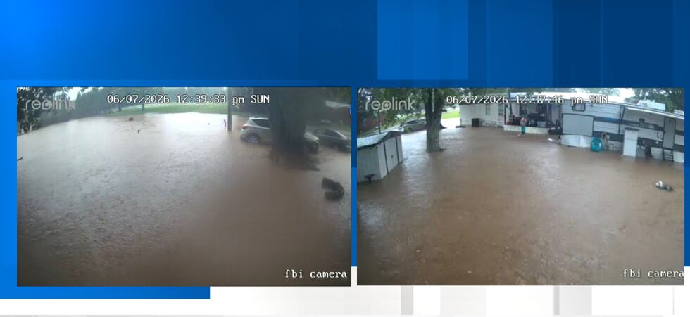 Flooding in New Market on Sunday, June 7, 2026.