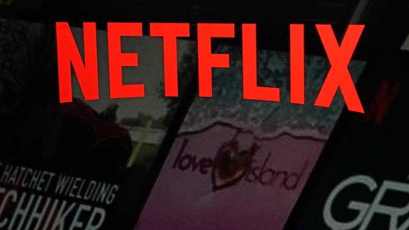 FILE - The Netflix logo is displayed on the company's website on Feb. 2, 2023, in New York....