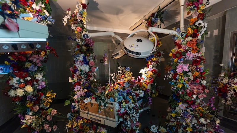 Instalación de la artista Lisa Waud titulada "DRIP" en el "Hospital de las Emociones" en un...