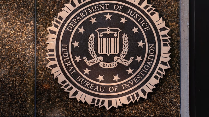 FILE - The seal of the Federal Bureau of Investigation is displayed at its headquarters in...