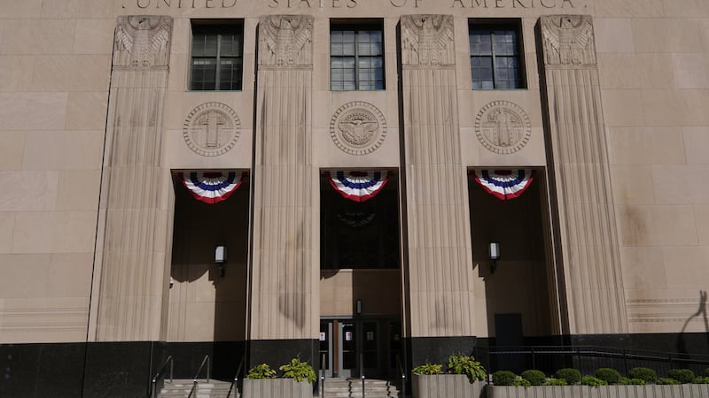 La Corte Federal de Distrito, el miércoles 10 de septiembre de 2025, en Detroit. (AP Foto/Ryan...