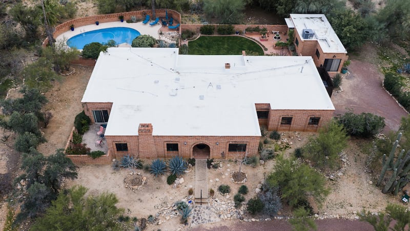 The home of Nancy Guthrie, the missing mother of “Today” show host Savannah Guthrie, is seen...