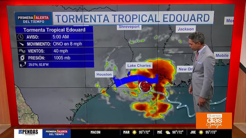 Tormenta tropical Edouard afectará Texas y Luisiana con riesgo de inundaciones (Buenos días,...